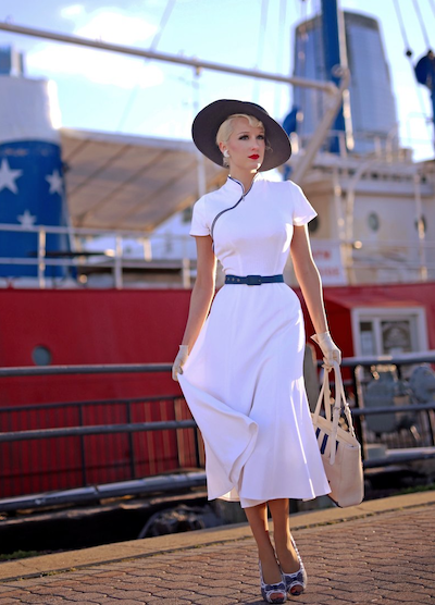 How To Style a Vintage Inspired Swing Dress heartmycloset