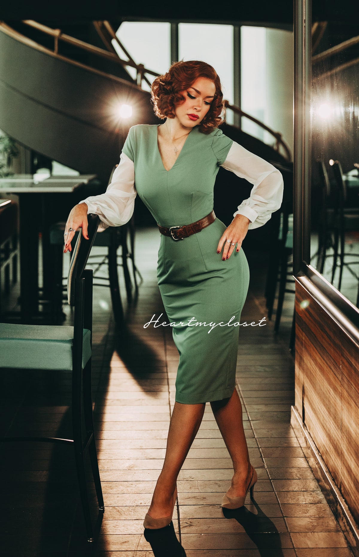 Regina - tv inspired power dress - pencil shape - heartmycloset