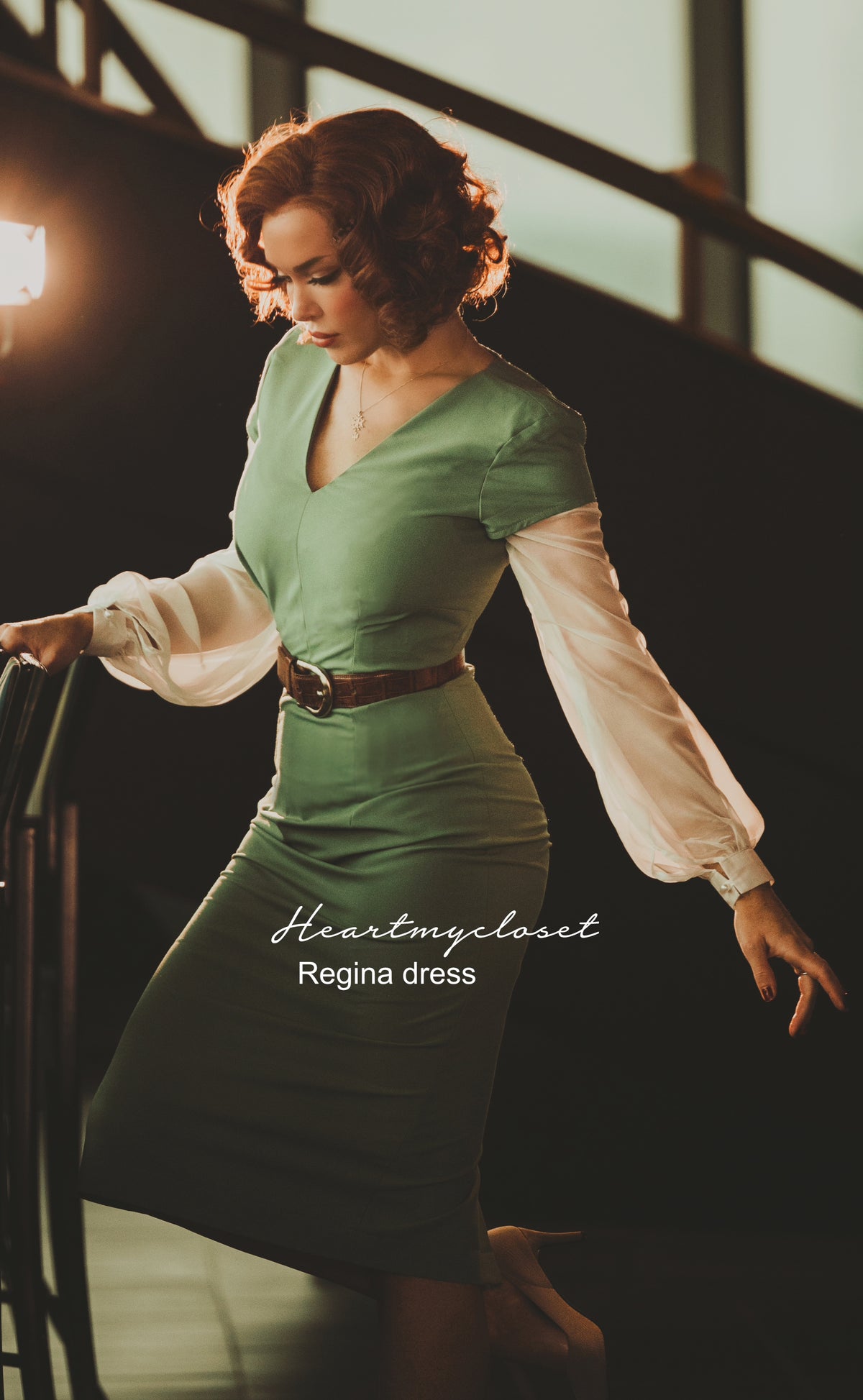 Regina - tv inspired power dress - pencil shape - heartmycloset