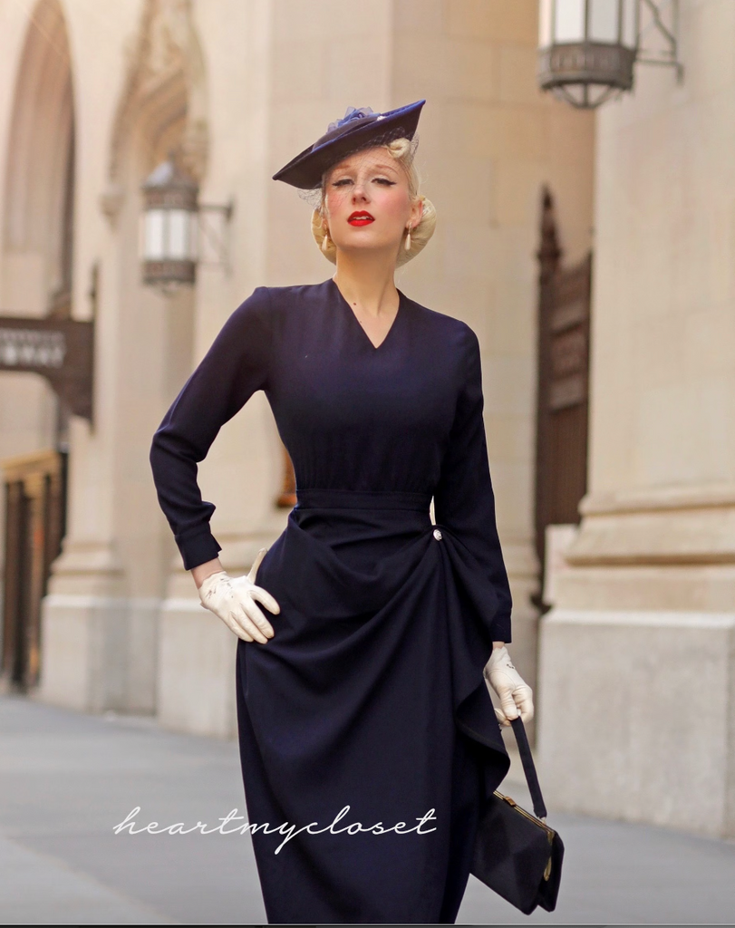 Valerie - vintage draped 1950s inspiration