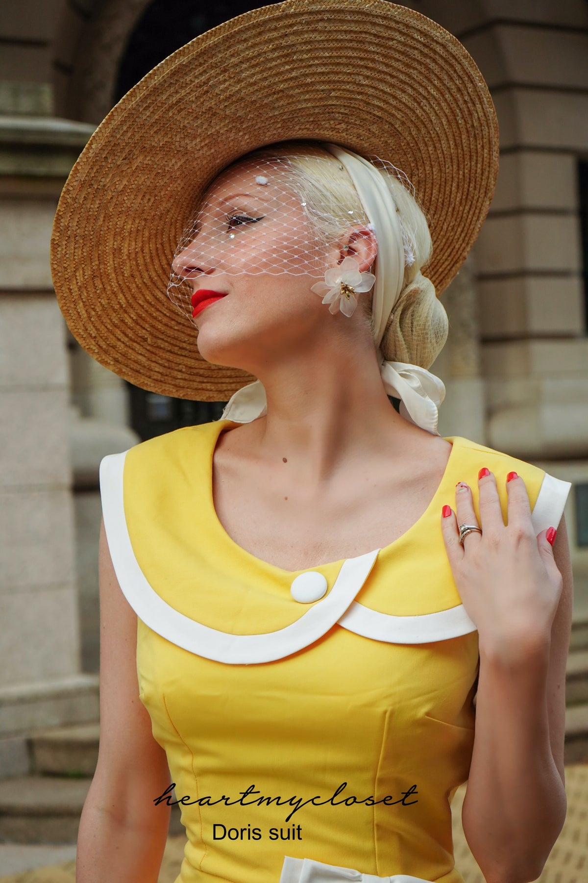 Doris - vintage 1950s suit with pencil skirt - heartmycloset