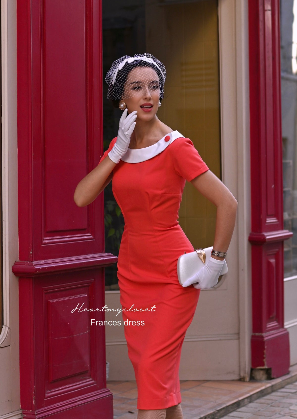 Frances - 1950s inspired vintage pencil - heartmycloset