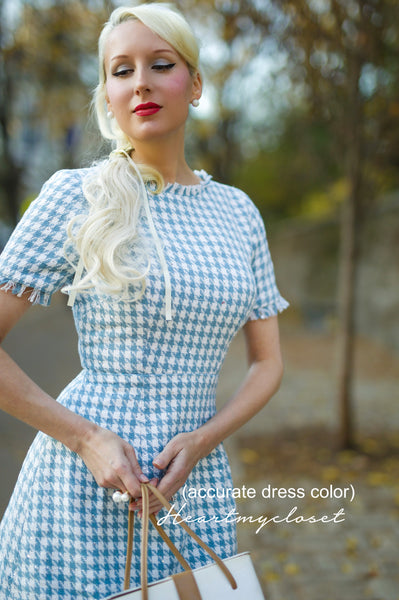 ワンピース LENINA PROM tweed Aline dress_BLACK houndstooth5_grande.jpg?v=