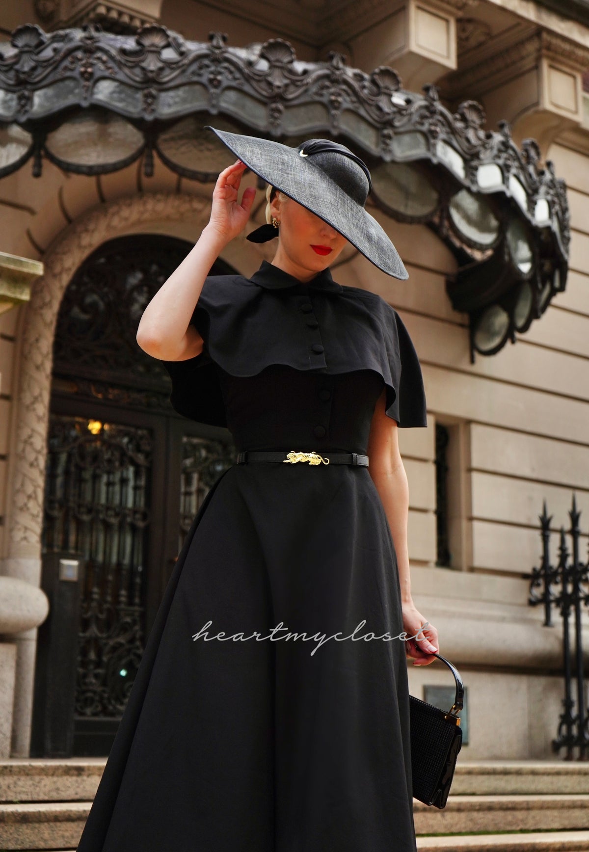 Juliet dress and cape- 40s 50s swing dress with matching cape - heartmycloset