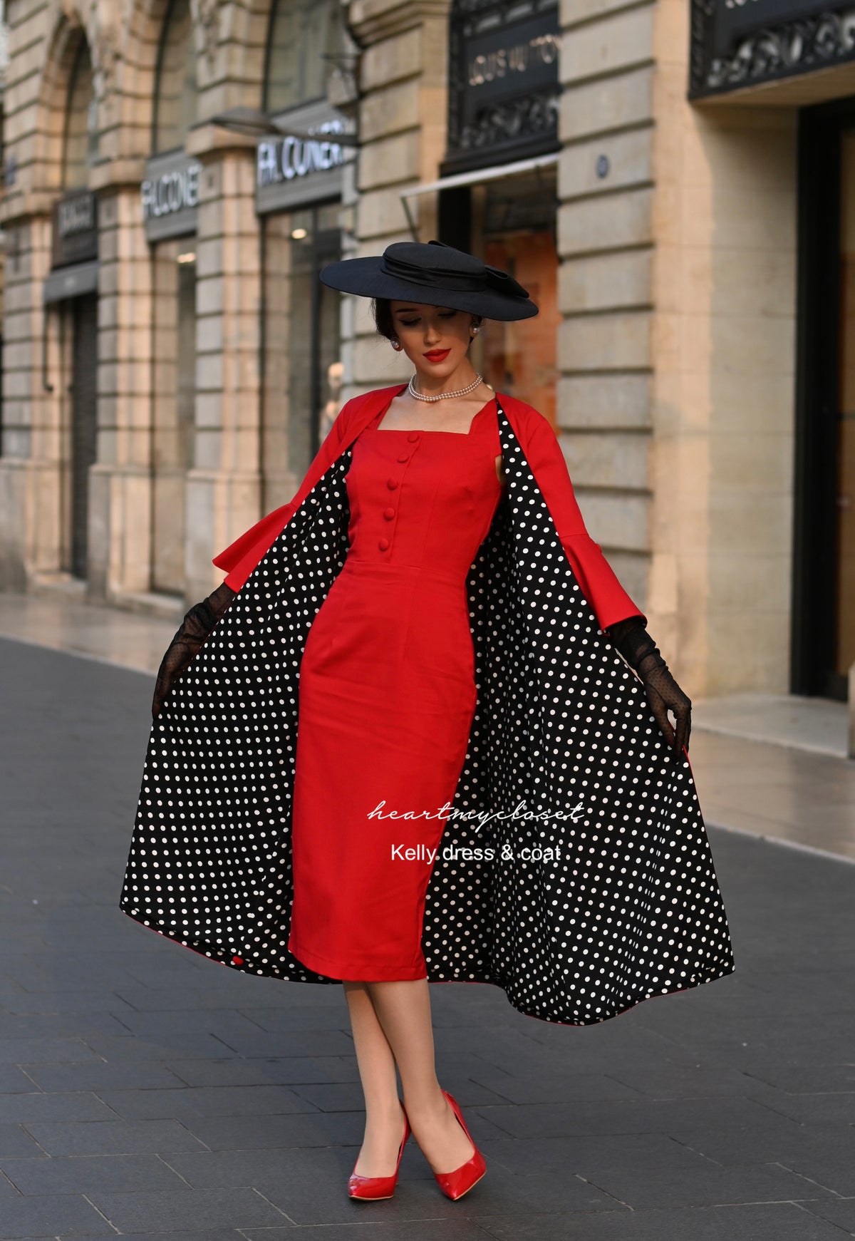 Kelly coat AND dress - retro vintage inspired - heartmycloset