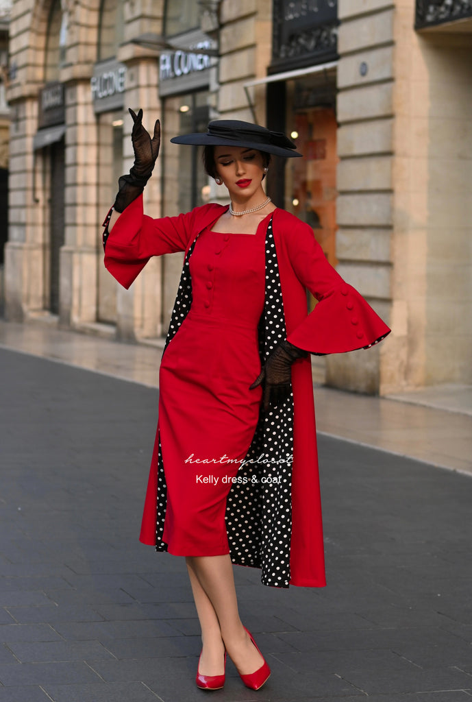 Agent Carter Red Carter Marilyn Dress The Kelly Polkadot Coat