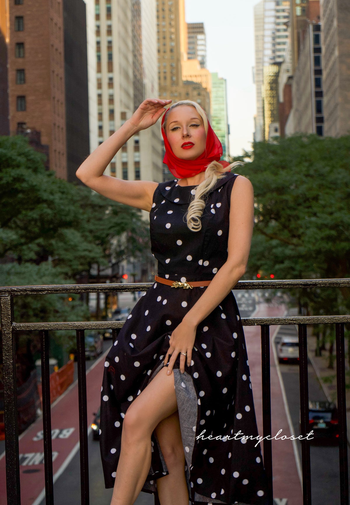 Polkadot swing dress 1950s inspired - custom all sizes - heartmycloset