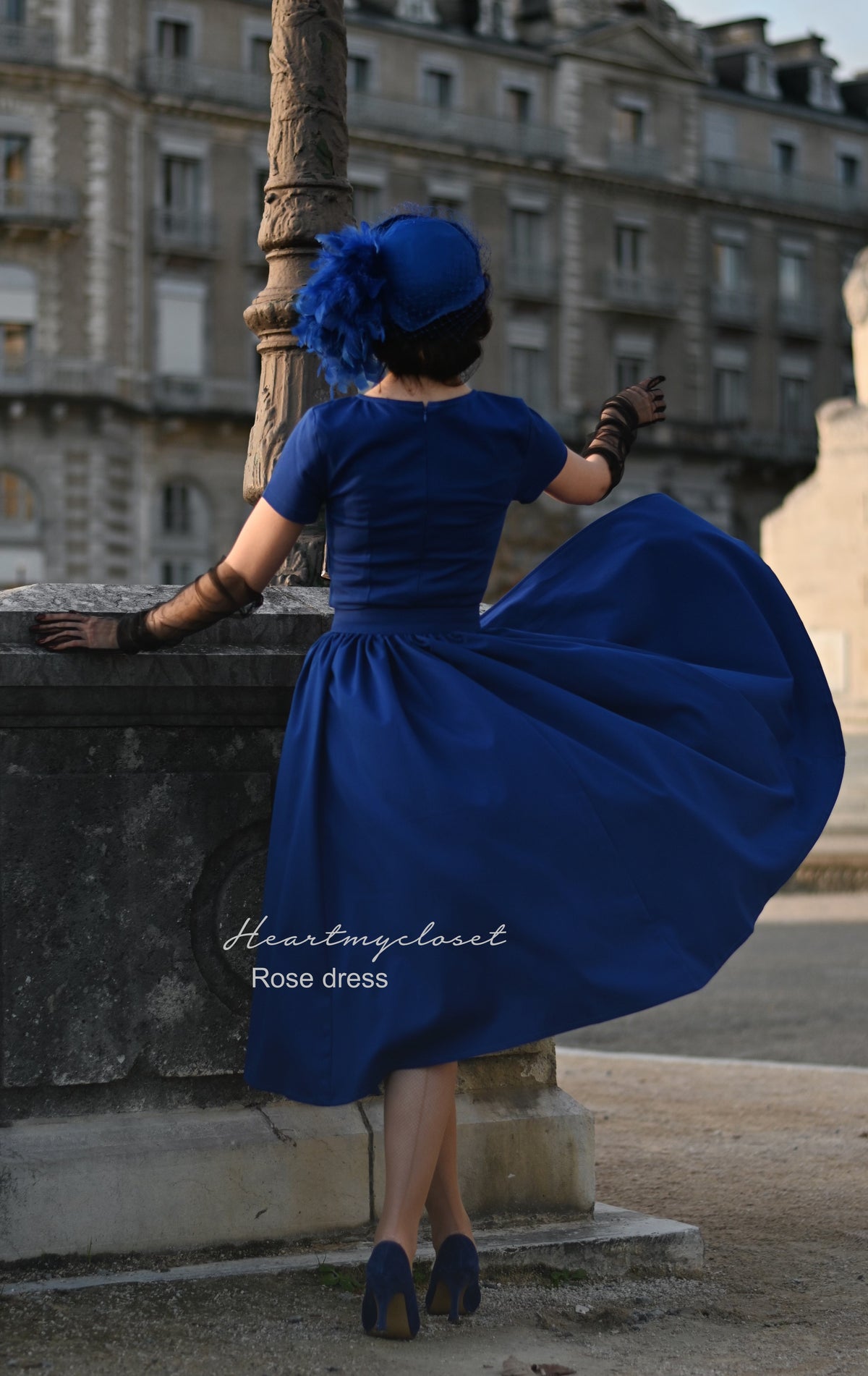 ROSE pencil dress + removable skirt wrap - heartmycloset