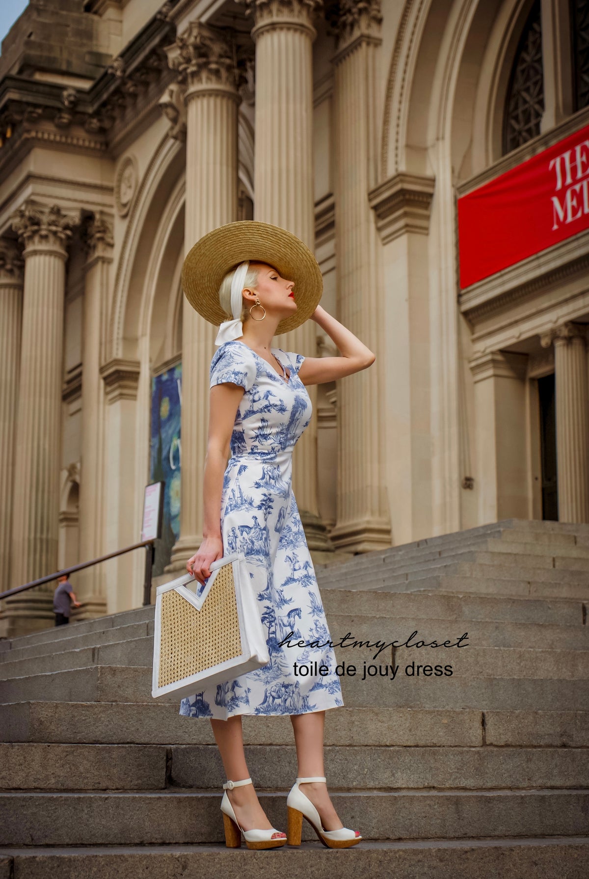 Toile De Jouy - Aline vintage inspired dress - heartmycloset