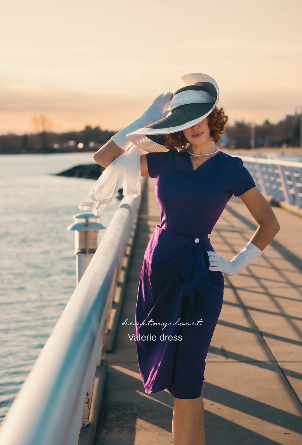 Valerie - vintage draped 1950s inspiration - heartmycloset
