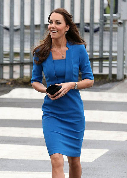 notch collar - inspired from Kate Middleton, pencil dress with notch - heartmycloset