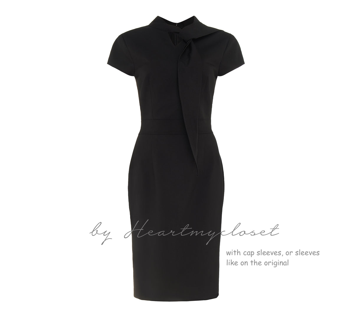 LBD with ties - Meghan Markle inspired dress - heartmycloset
