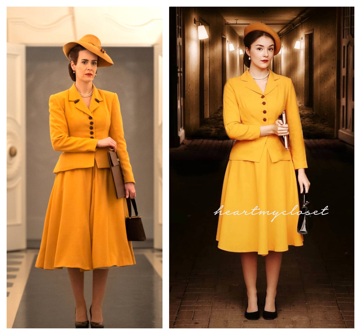 Siri- vintage 1950s suit with swing skirt - heartmycloset