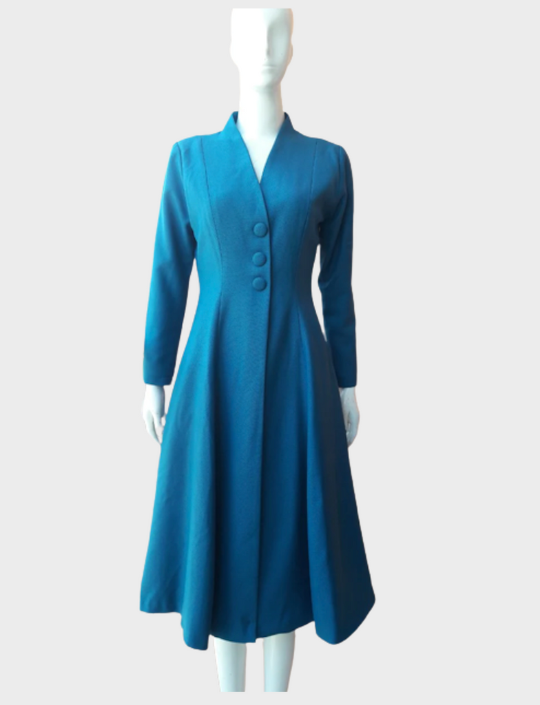 coat dress blue - Kate Middleton inspired dress