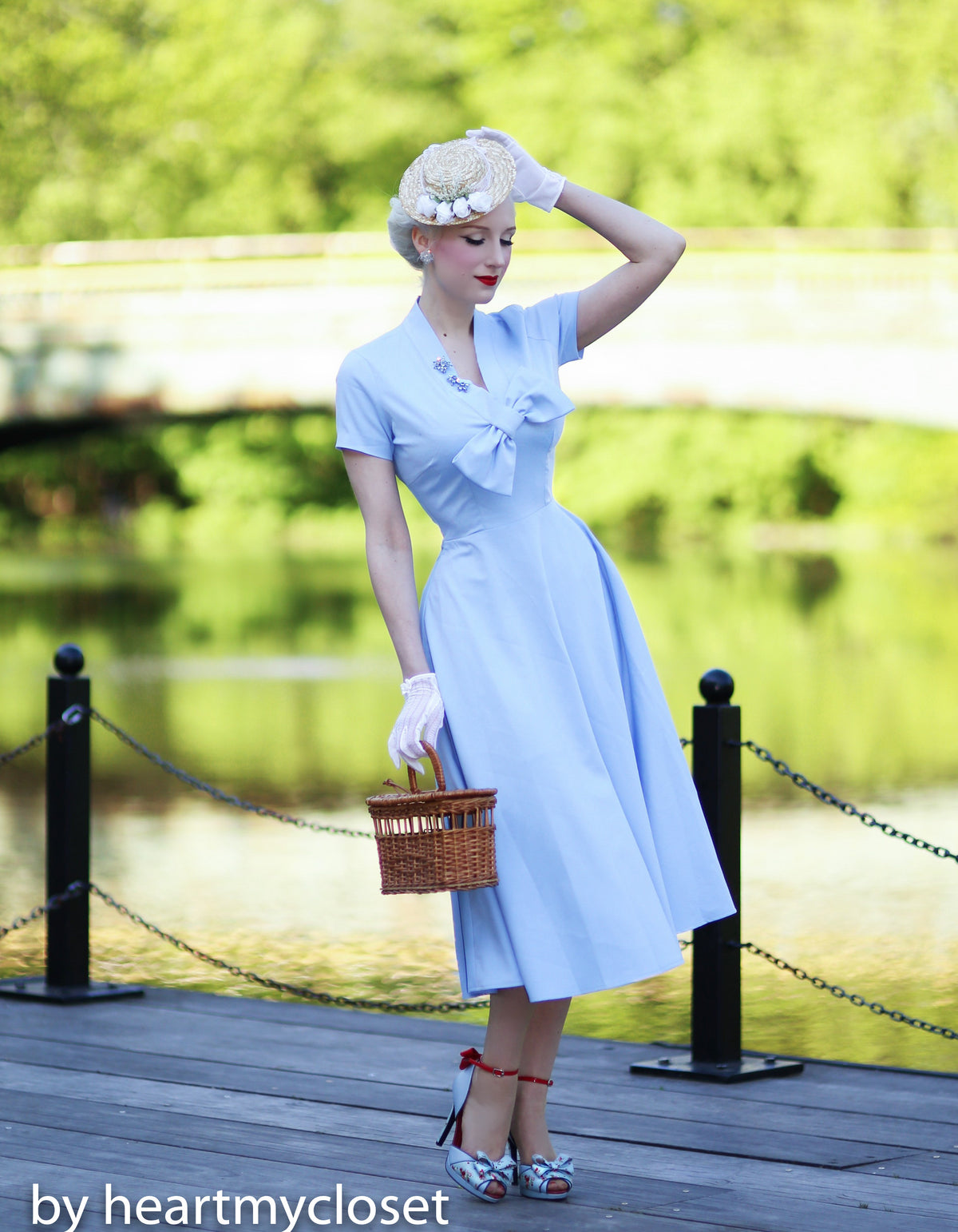 Rita - Marilyn Monroe dress with bow - heartmycloset