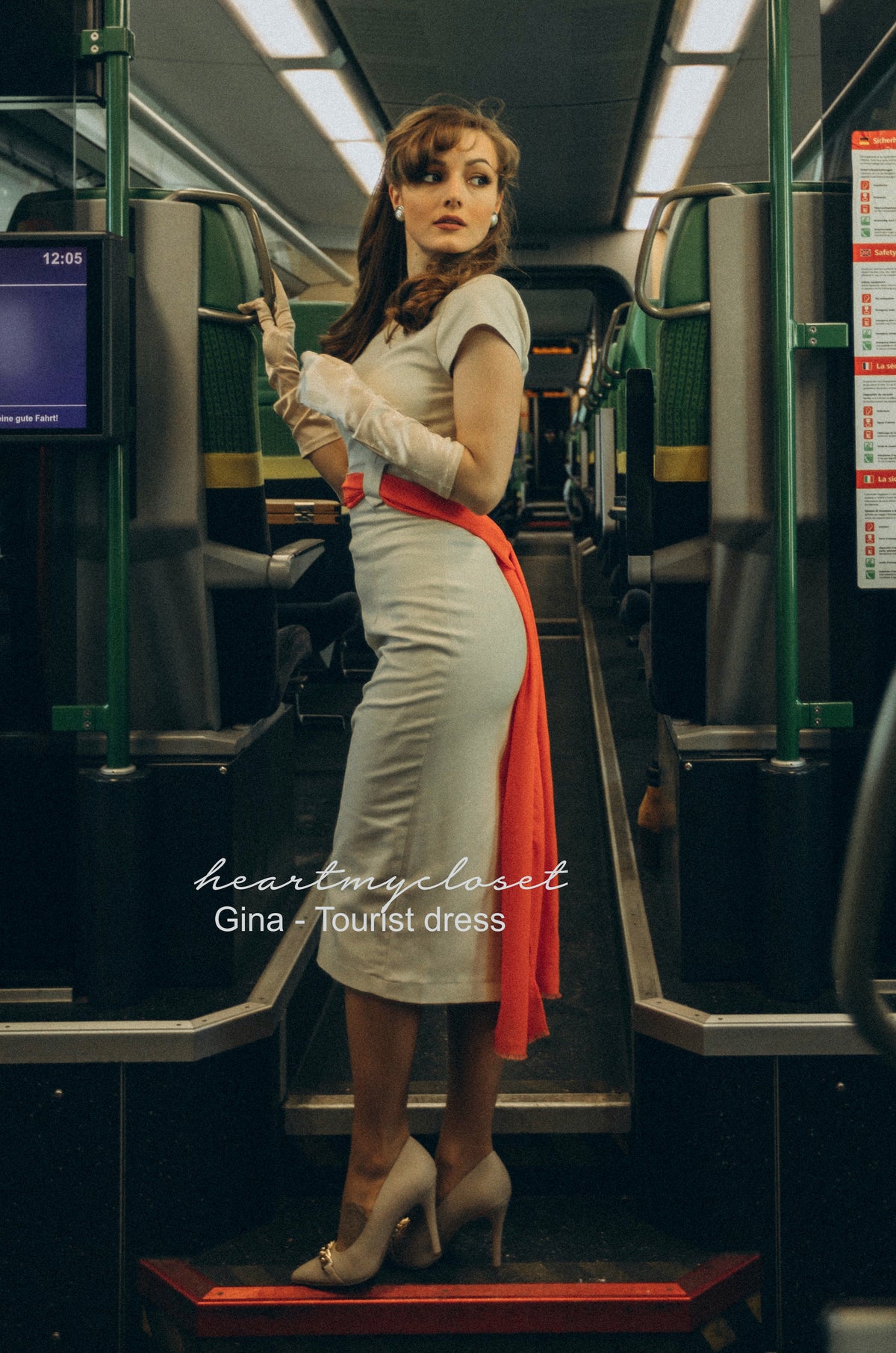 Gina - The Tourist dress - movie inspired pencil dress - heartmycloset