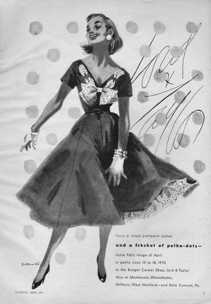 polkadot swing LBD - retro 50s dress
