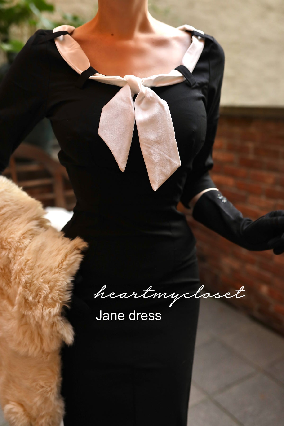 JANE - retro vintage dress pencil - heartmycloset