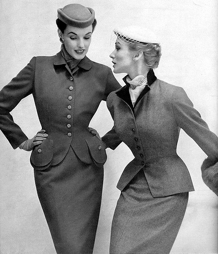 Adrianna - 1950s vintage suit pencil skirt - heartmycloset
