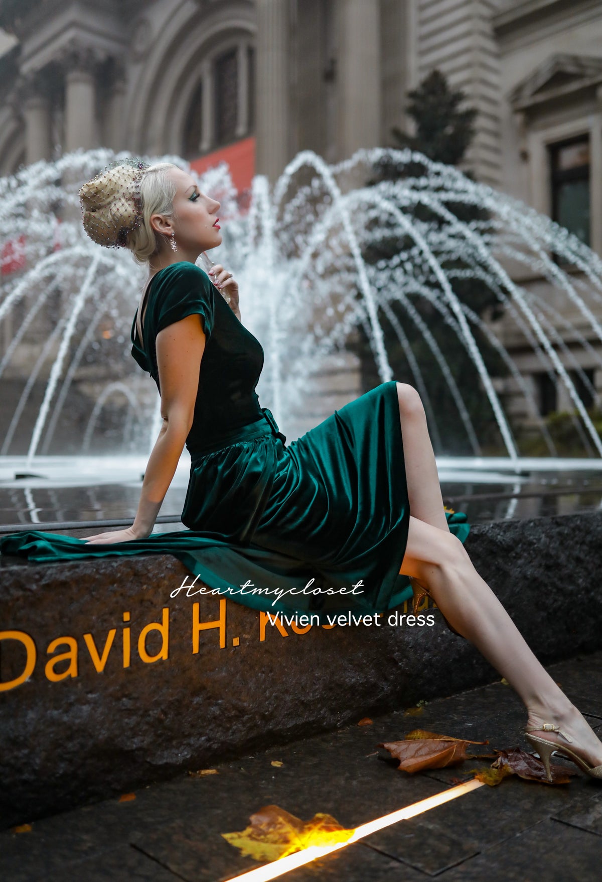 Vivien velvet pencil dress + removable skirt wrap - heartmycloset