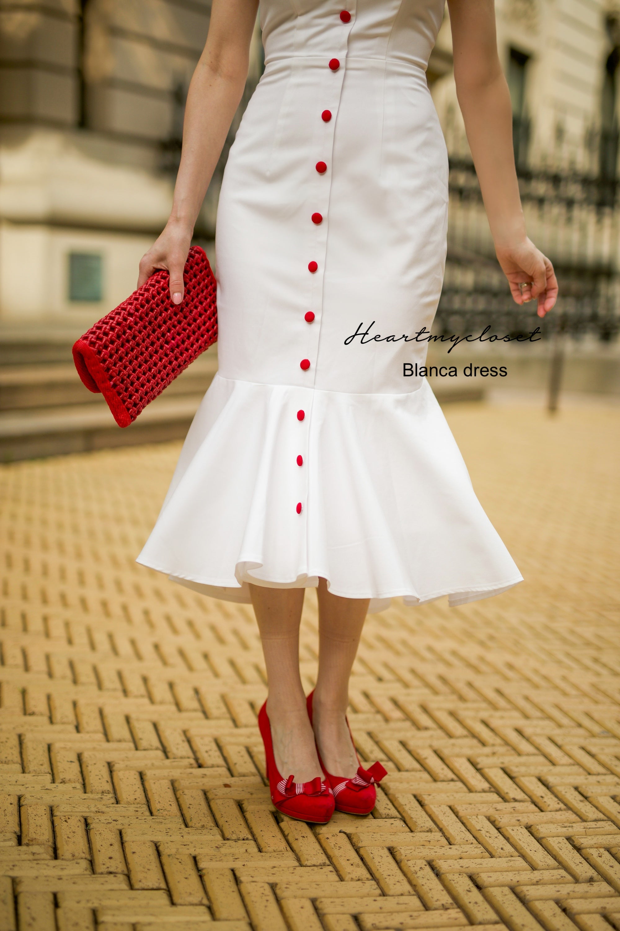 mermaid wiggle dress Blanca Mermaid Wiggle / Custom Made Dress Retro 50s Made to Measure Pinup Clothing