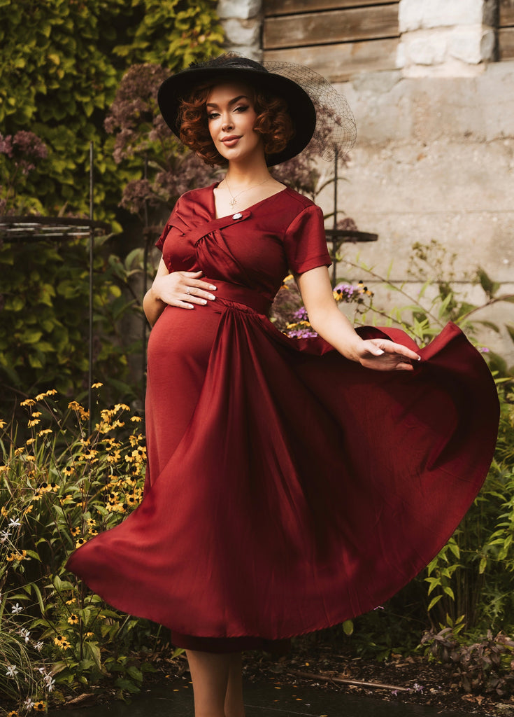 Nova - ALINE version - 1950s pleated drape vintage dress