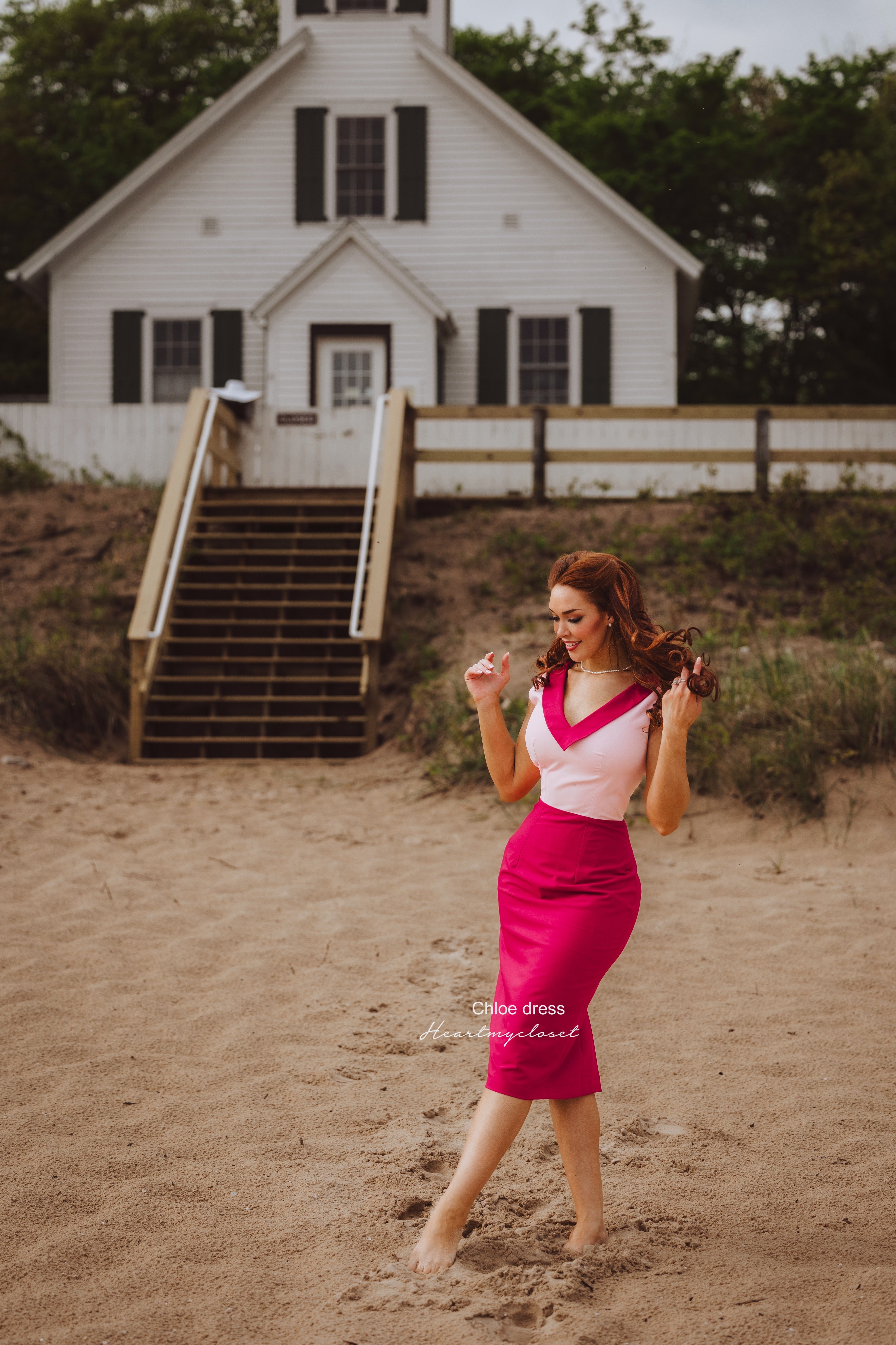 Chloe- 1950s vintage inspired colorblock dress – heartmycloset Chloe- 1950s vintage inspired colorblock dress – heartmycloset