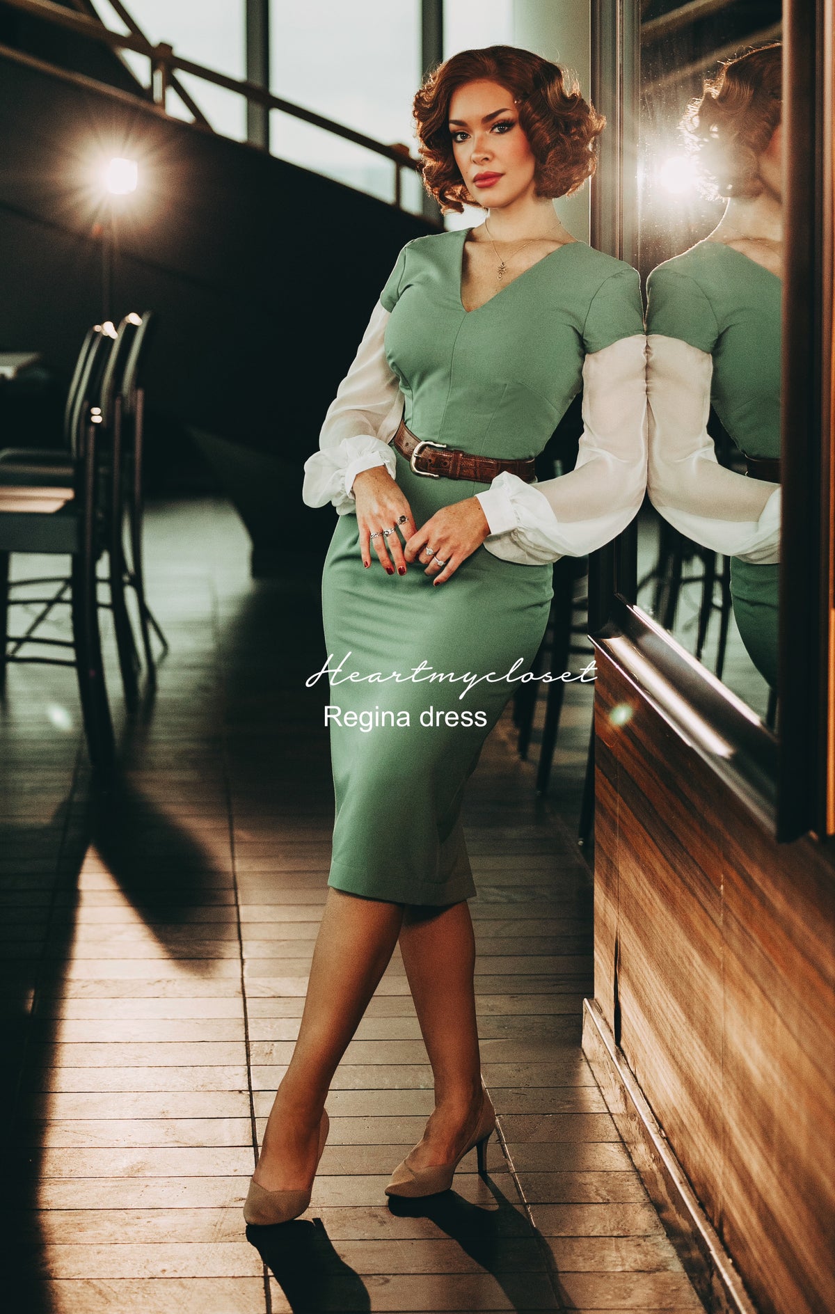 Regina - tv inspired power dress - pencil shape - heartmycloset