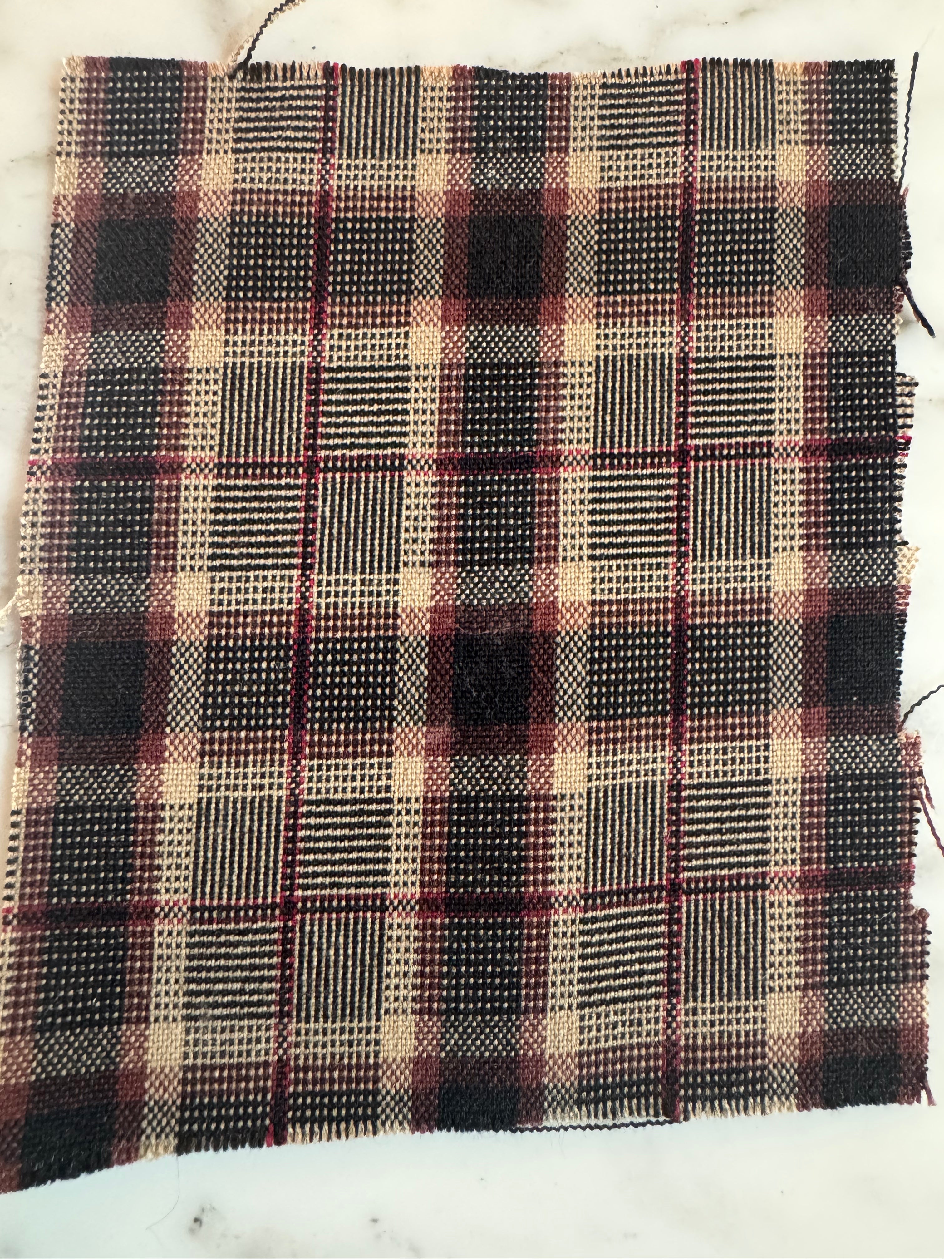 ABBY brown plaid - retro plaid vintage dress 50s custom made - heartmycloset