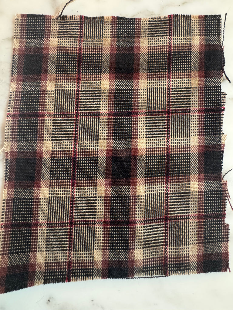 ABBY brown plaid - retro plaid vintage dress 50s custom made