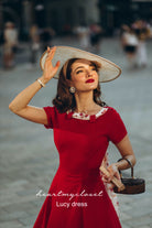 Lucy swing dress- 1950s retro style swing - heartmycloset