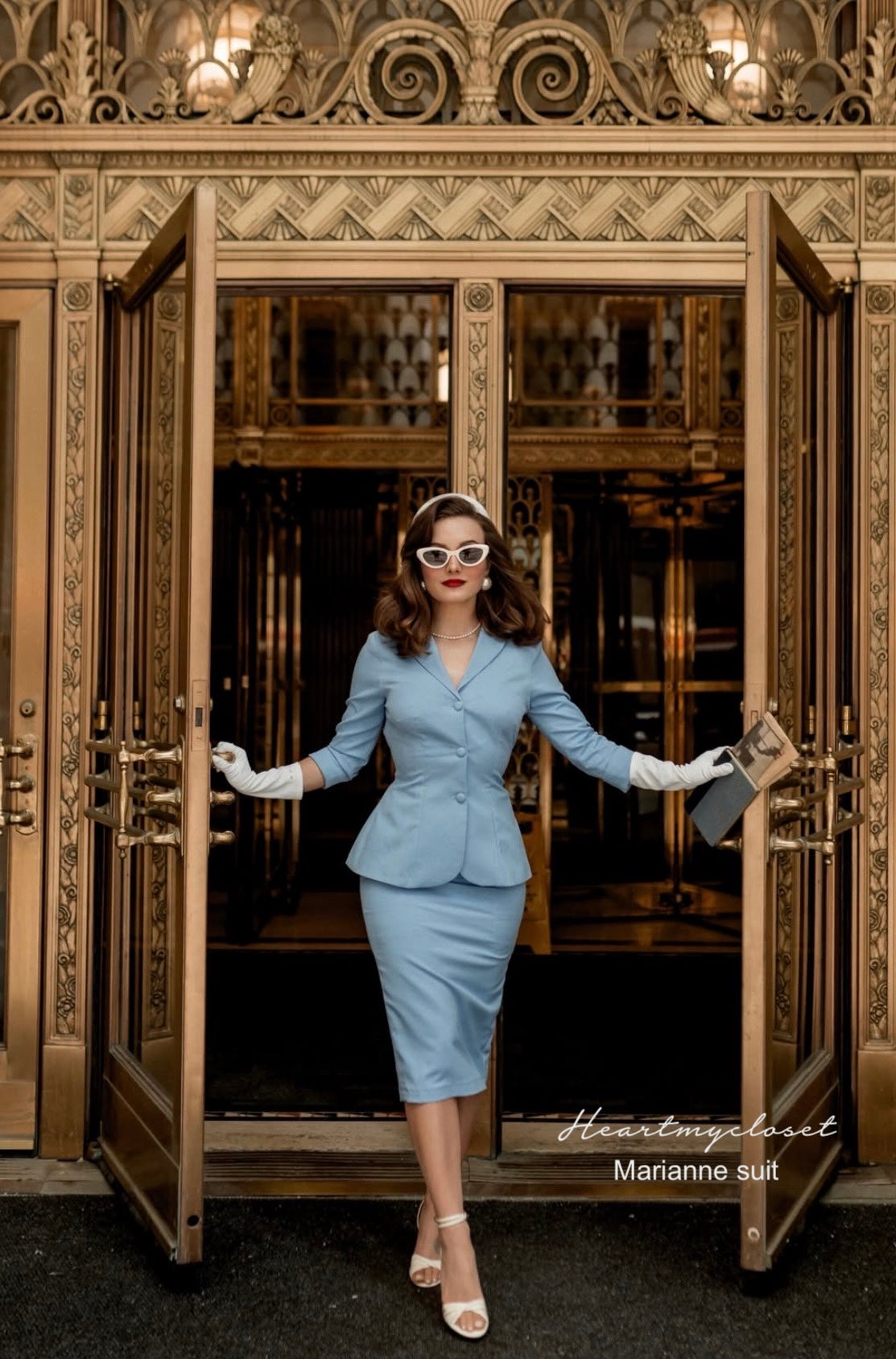 Marianne - vintage suit old hollywood glamour - heartmycloset
