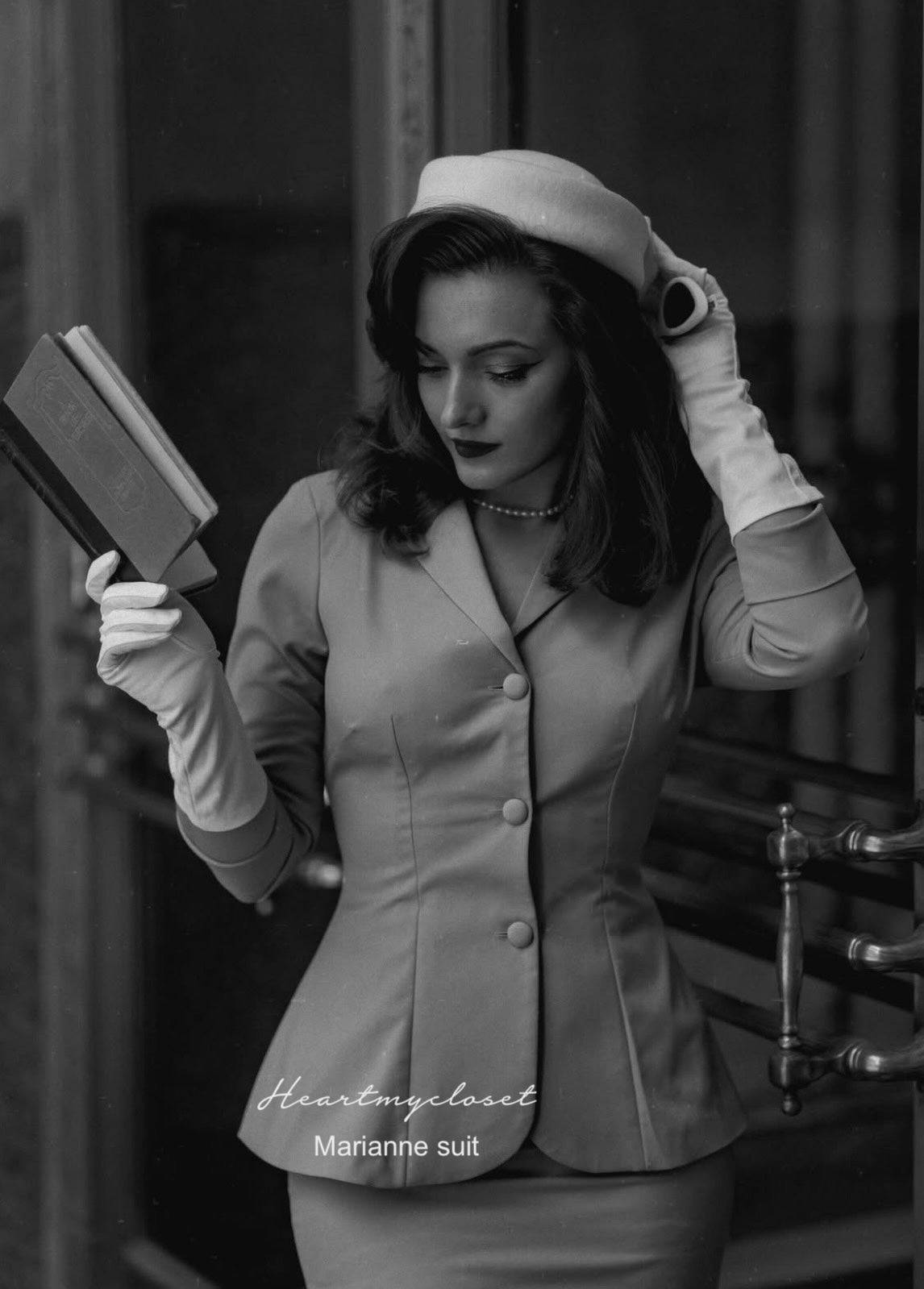 Marianne - vintage suit old hollywood glamour - heartmycloset