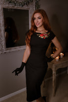 LBD flower embroidered - custom made - heartmycloset