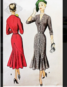 Jade mermaid wiggle - retro 50s dress - heartmycloset