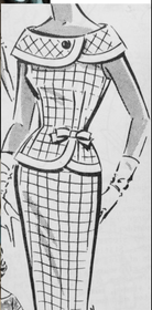 Doris - vintage 1950s suit with pencil skirt - heartmycloset