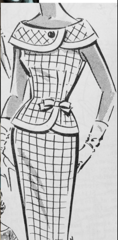 Doris - vintage 1950s suit with pencil skirt - heartmycloset