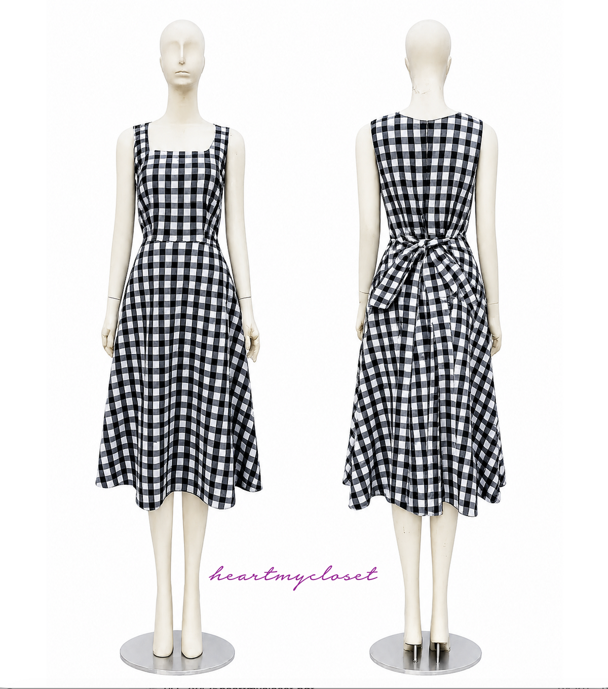 Gingham - Kate Middleton inspired Aline dress - heartmycloset