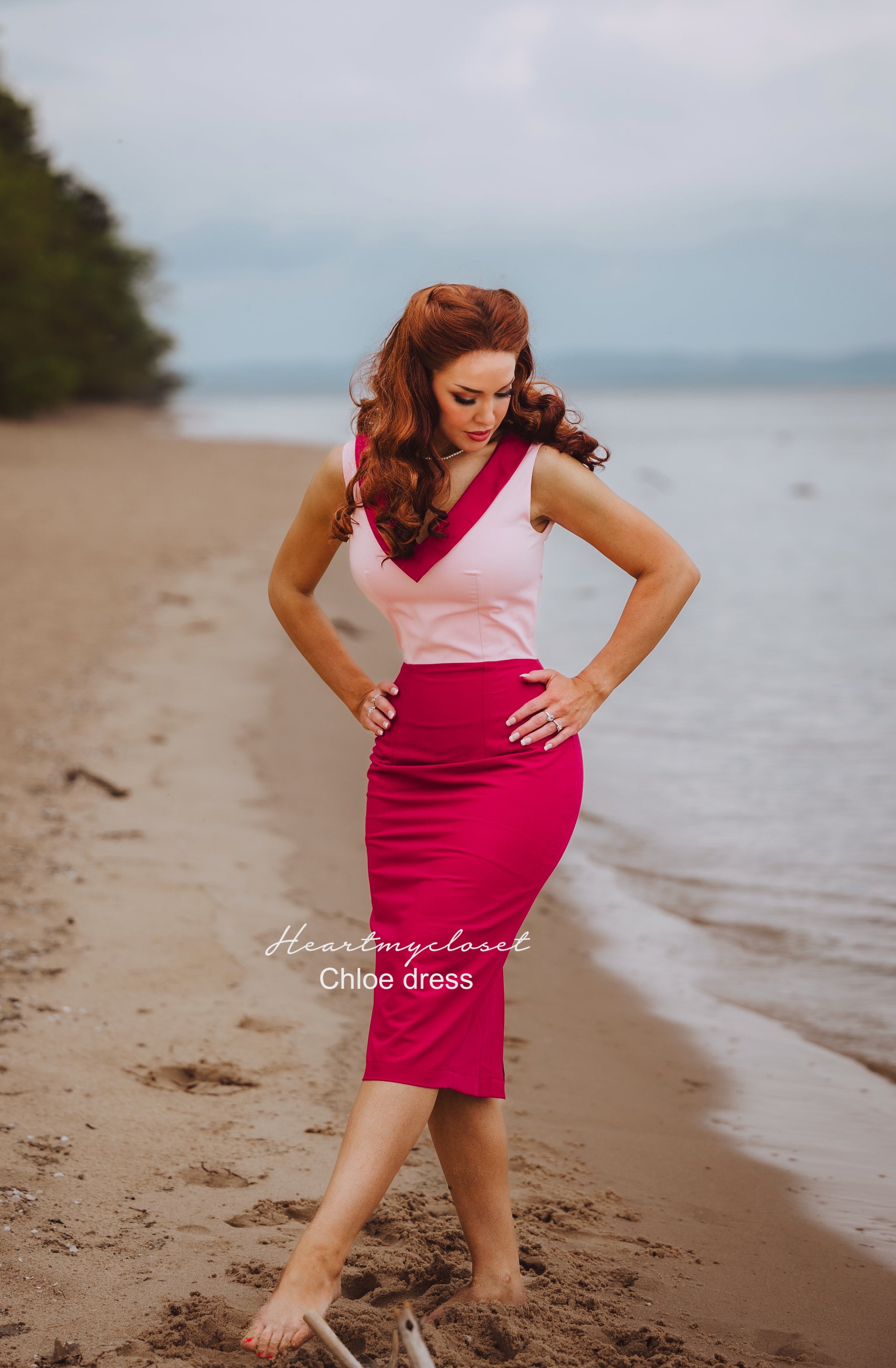 Chloe- 1950s vintage inspired colorblock dress – heartmycloset