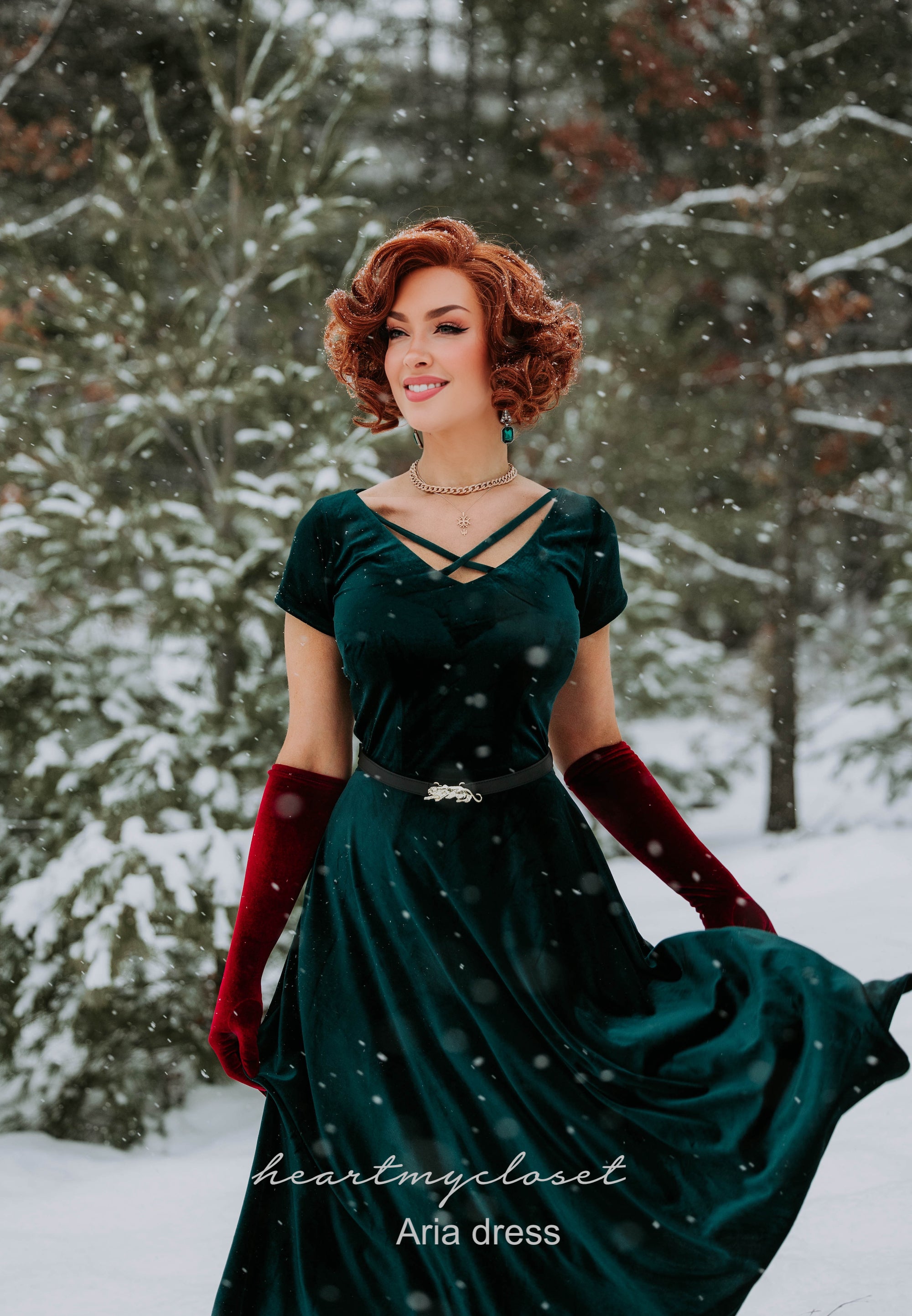 Aria velvet swing dress - movie inspired | HeartMyCloset heartmycloset Aria velvet swing dress - movie inspired | HeartMyCloset heartmycloset