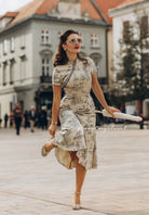 Catherine - toile de jouy mermaid dress - heartmycloset