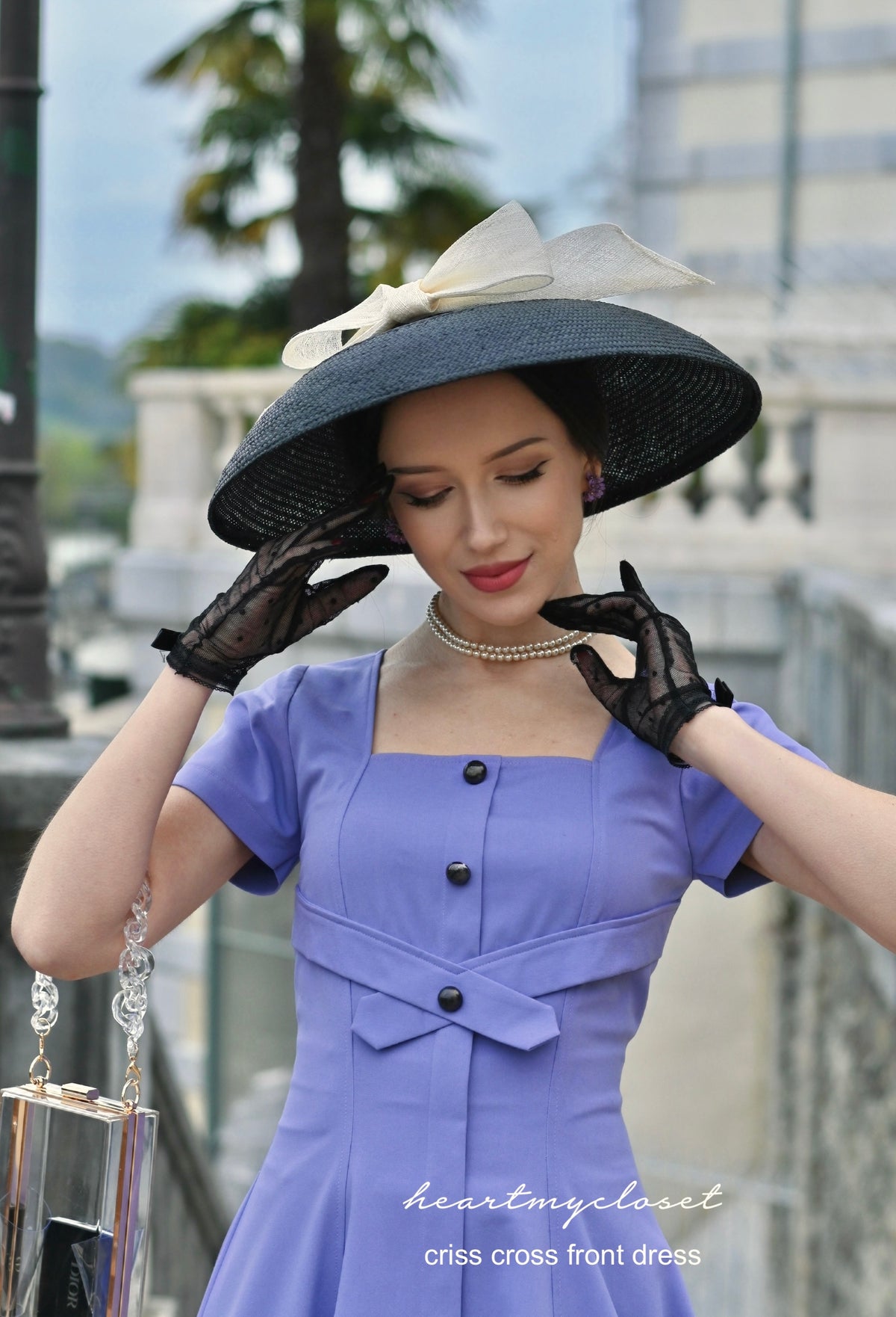 Criss Cross Front dress - 50s retro swing - heartmycloset