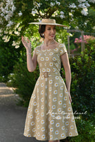 Daisy linen - Swing vintage inspired dress - heartmycloset