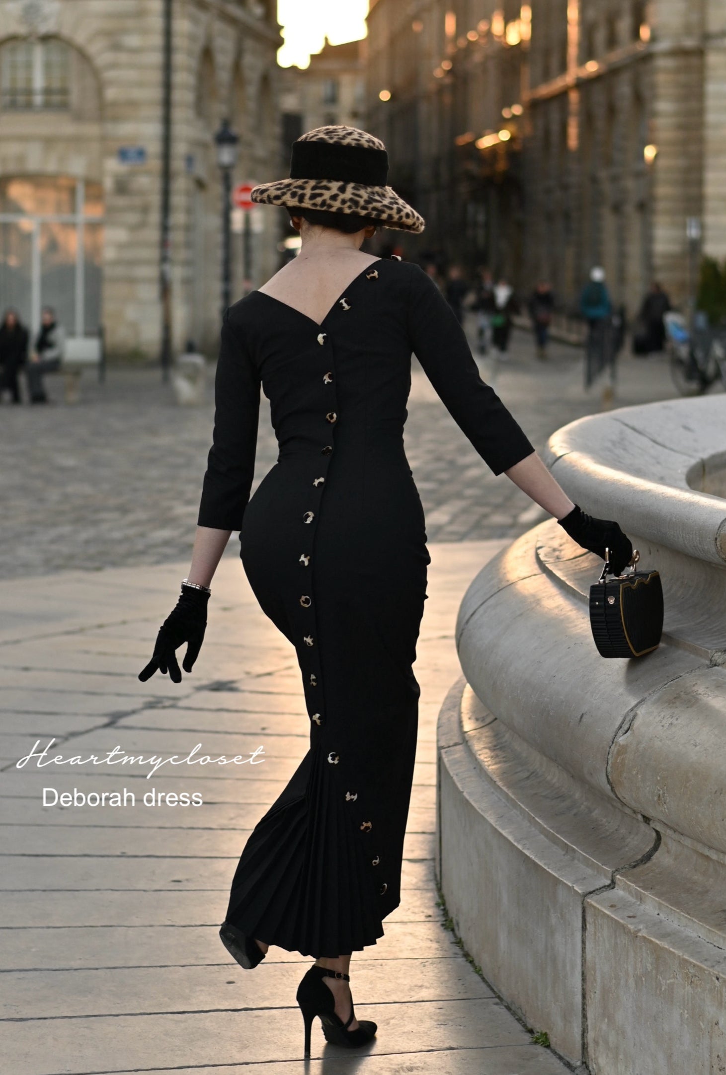 The Deborah - Black Pleated Pencil Dress | HeartMyCloset heartmycloset The Deborah - Black Pleated Pencil Dress | HeartMyCloset heartmycloset