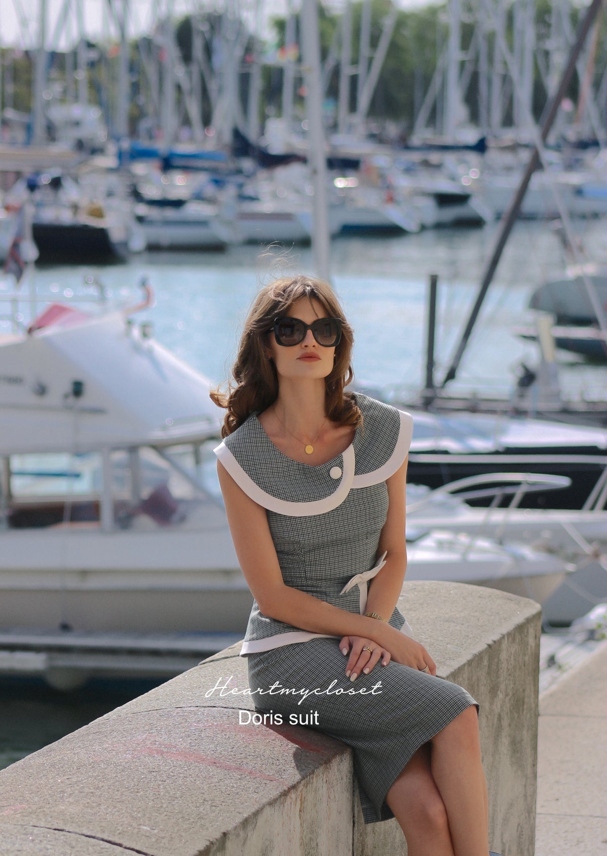 Doris - vintage 1950s suit with pencil skirt - heartmycloset