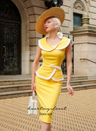 Doris - vintage 1950s suit with pencil skirt - heartmycloset