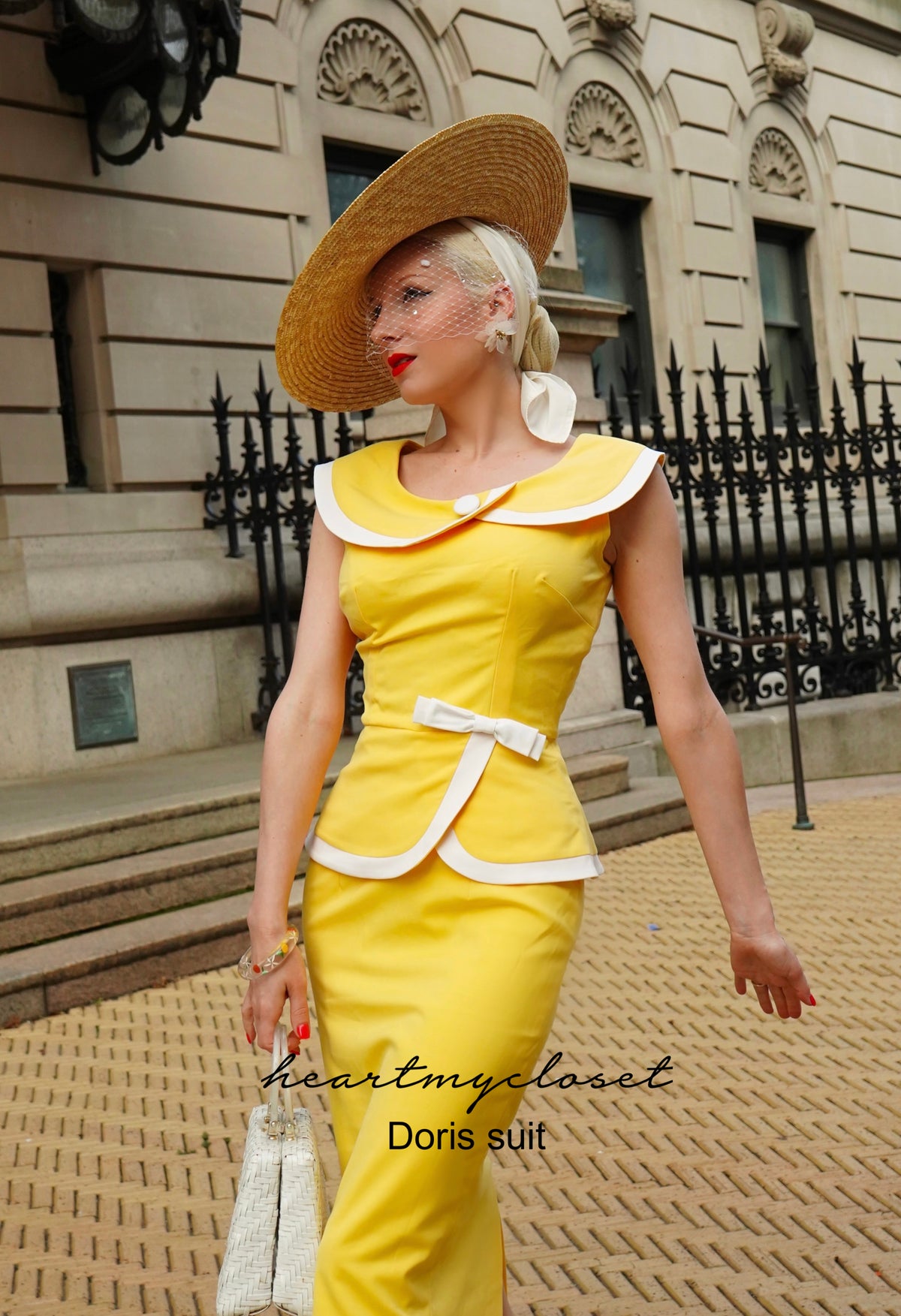 Doris - vintage 1950s suit with pencil skirt - heartmycloset