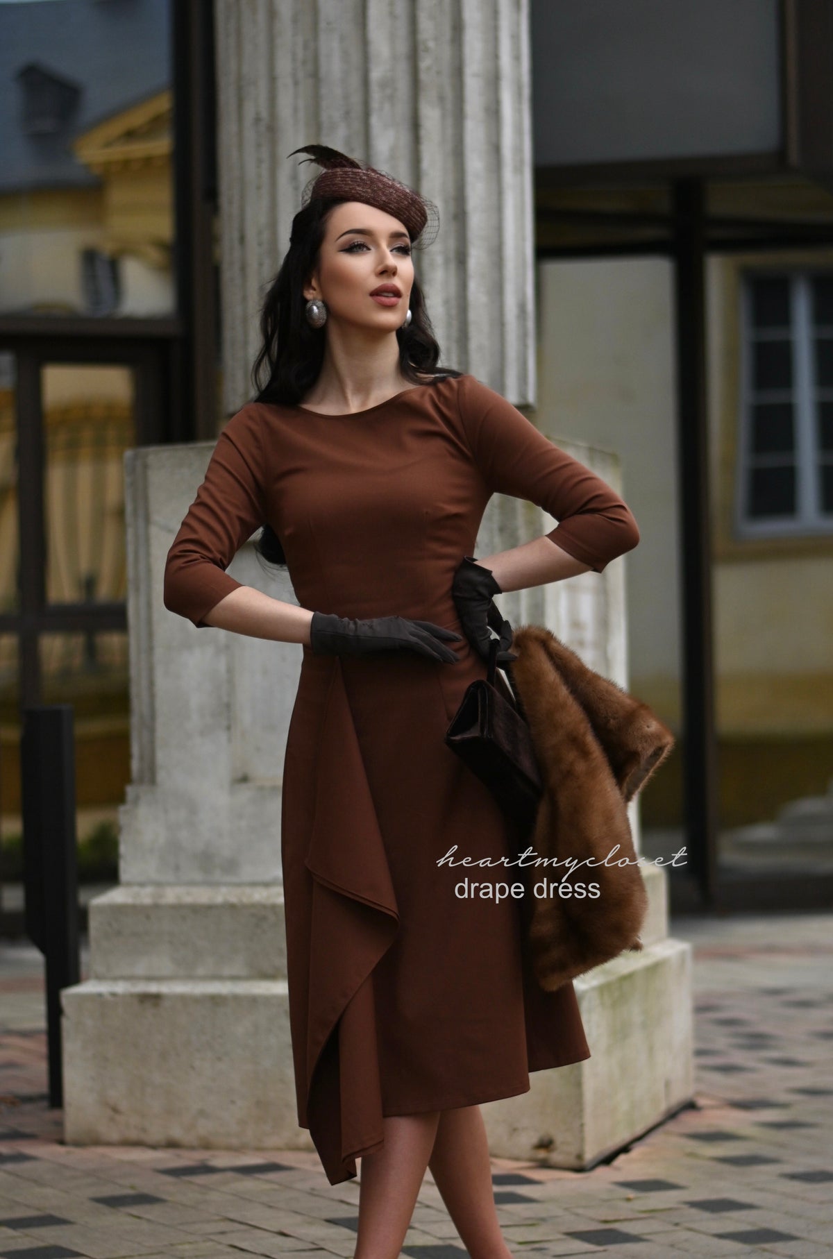 duchess Meghan - draped dress - heartmycloset