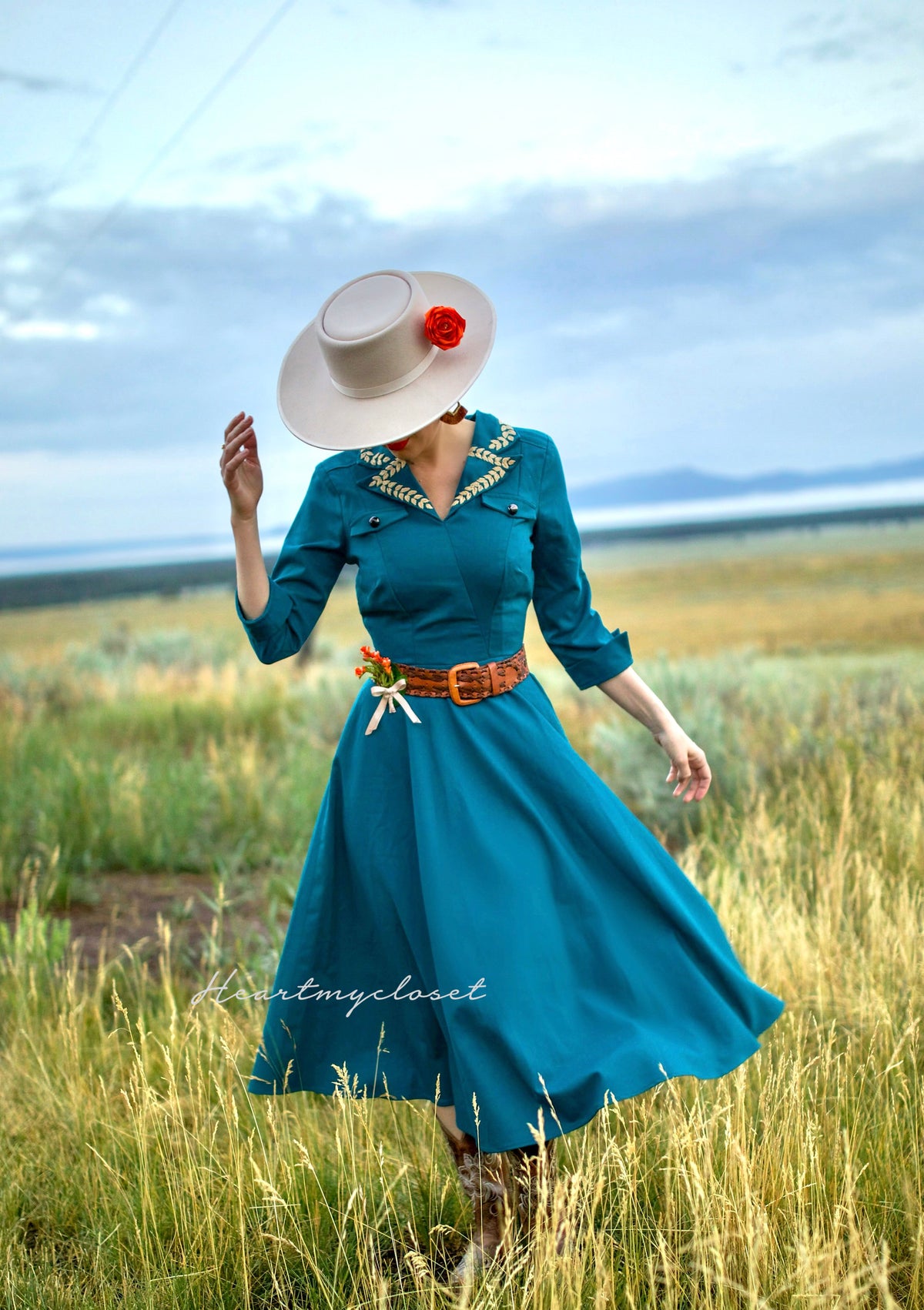 Embroidery swing dress- tv show inspired - heartmycloset