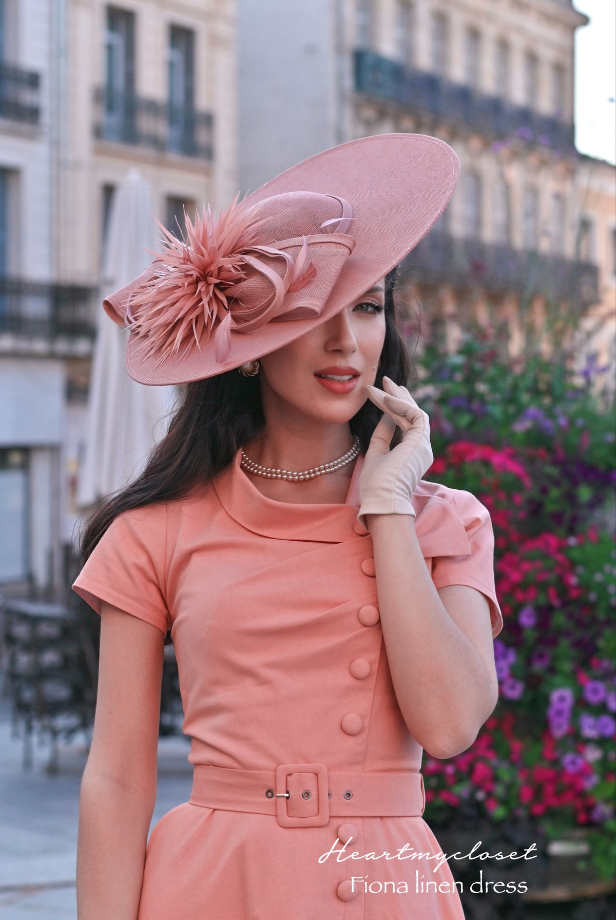 Fiona linen dress - vintage inspired 1950s - heartmycloset
